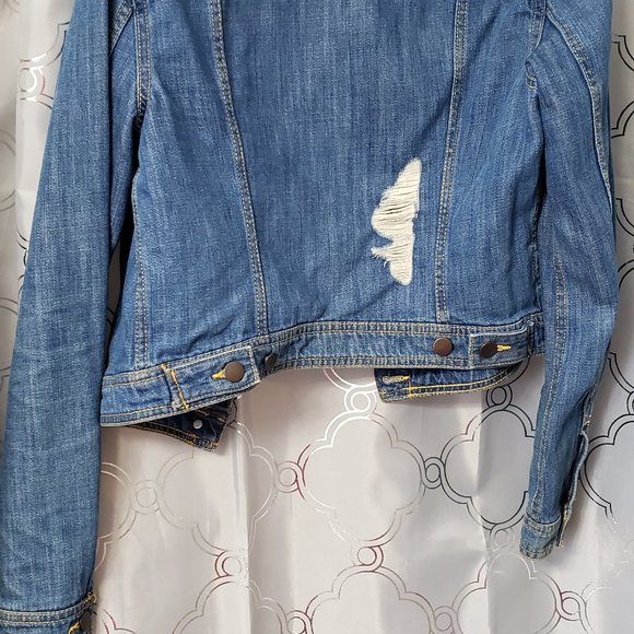 Distressed Denim Jacket - Picture 3 of 3